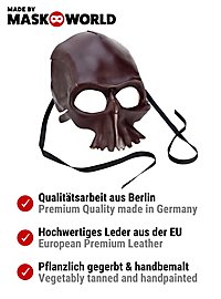 Totenkopf Ledermaske