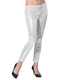 Legging Pailletten Zilver