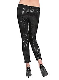 Legging Pailletten Zwart
