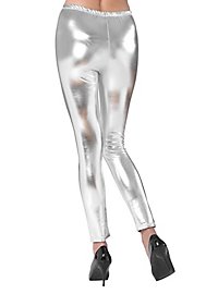 Legging Wetlook Zilver