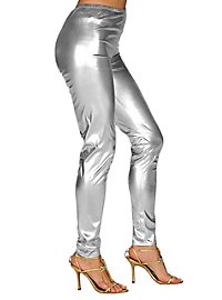 Leggings argento-metallizzato