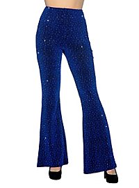 Leggings da discoteca da donna blu