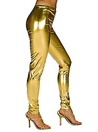 Leggings oro-metallizzato
