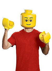 Lego figure mask and hands