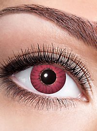 Lente a contatto iride rossa con diottrie