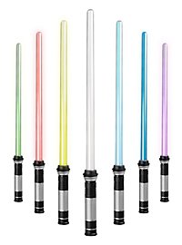 Lichtzwaard met 7 LED kleuren (rood, blauw, groen, geel, paars, lichtblauw, wit) & laserzwaard geluidseffecten
