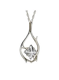 Lo Hobbit - Collana in argento con ciondolo di Tauriel