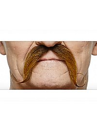 Longue moustache torsadée