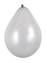 Luftballon silber 6 Stück