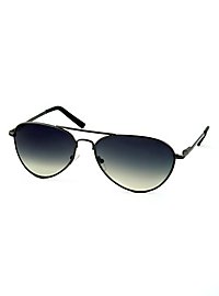 Lunettes de pilote noires