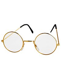 Lunettes de scientifique dorées