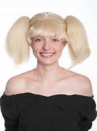 Lysblond Paryk Med Åbne Fletninger