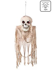 Lysende Hoved Spøgelse Med Kranium Halloween Pynt