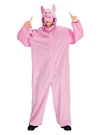 Lyserød Grisebaby Heldragt