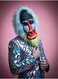 Mandrill Maske aus Latex