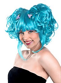 Manga blue Wig