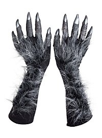 Mani di lupo mannaro grigio