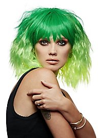 Manic Panic wig - green, half length, fringed