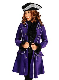 Manteau de pirate violet en velours