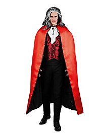 Mantello da vampiro reversibile nero e rosso