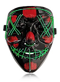 Mantello del costume di The Purge con maschera a LED