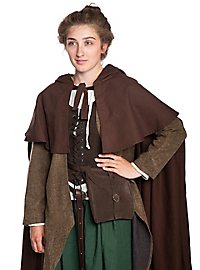 Mantello medievale con tippet, corto - Rothgar