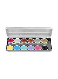 Maquillage à l'eau Pastel & Shimmer - palette de 12 couleurs