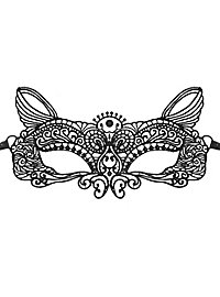 Máscara De Encaje Negro Gato