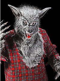 Máscara De Hombre Lobo Gris