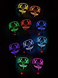 Máscara LED De Halloween Verde Neón