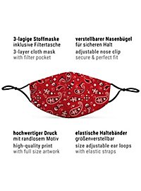 Maschera bandana in tessuto