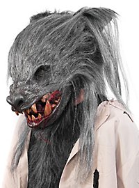 Maschera da lupo mannaro Feral grigio