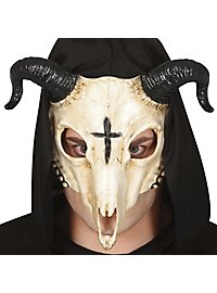 Maschera demoniaca con teschio di capra
