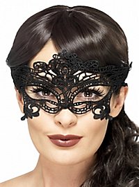Maschera diadema in pizzo nero