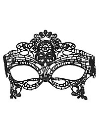 Maschera diadema in pizzo nero