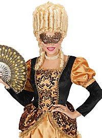 Maschera in pizzo nero e oro