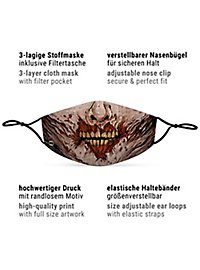 Maschera in tessuto da zombie