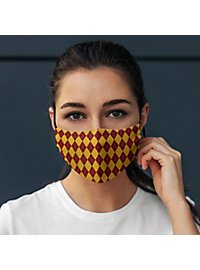 Maschera in tessuto magic school rosso