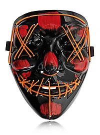 Maschera LED di Halloween arancione
