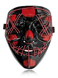 Maschera LED di Halloween rosa