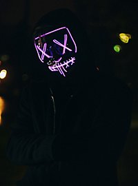 Maschera LED di Halloween rosa