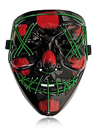Maschera LED di Halloween verde