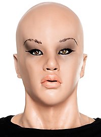 Copricapo In Lattice Calvo Realistico Per Donna, Maschera Per Halloween E Cosplay, Traspirante Con Fori Per Occhi E Naso