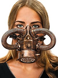 Masque à gaz steampunk cuivré