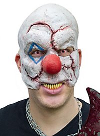 Masque de clown d'horreur cicatrisé sans menton