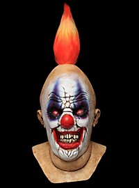 Masque de clown enflammé