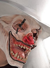 Masque de clown vaudou blanc