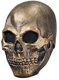 Masque de crâne en or