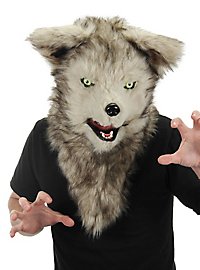 Masque de loup à bouche mobile