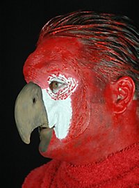 Masque de perroquet en latex à coller